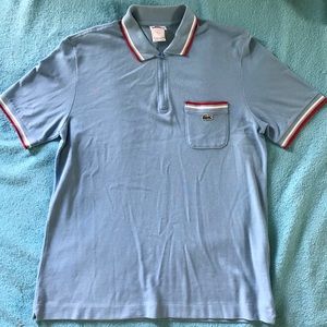 Lacoste 1/4 zip polo shirt